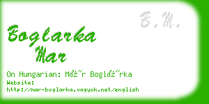 boglarka mar business card